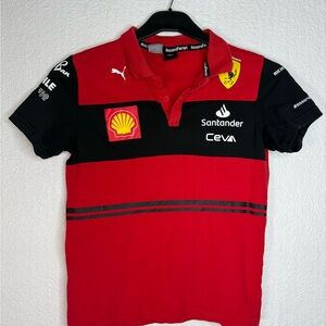 Puma Scuderia Ferrari Team Polo Polo Shirt Size Boys M